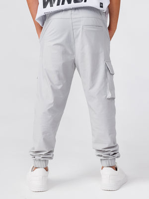 CARGO WOVEN PANTS Light Gray / 14