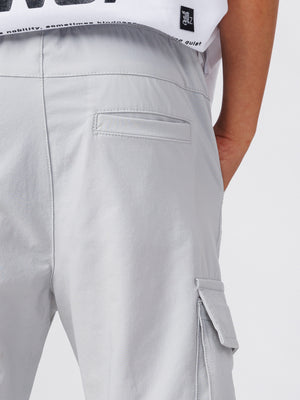CARGO WOVEN PANTS Light Gray / 14
