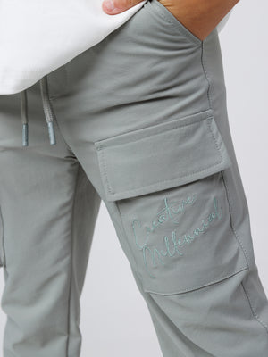 CARGO WOVEN PANTS Green / 14