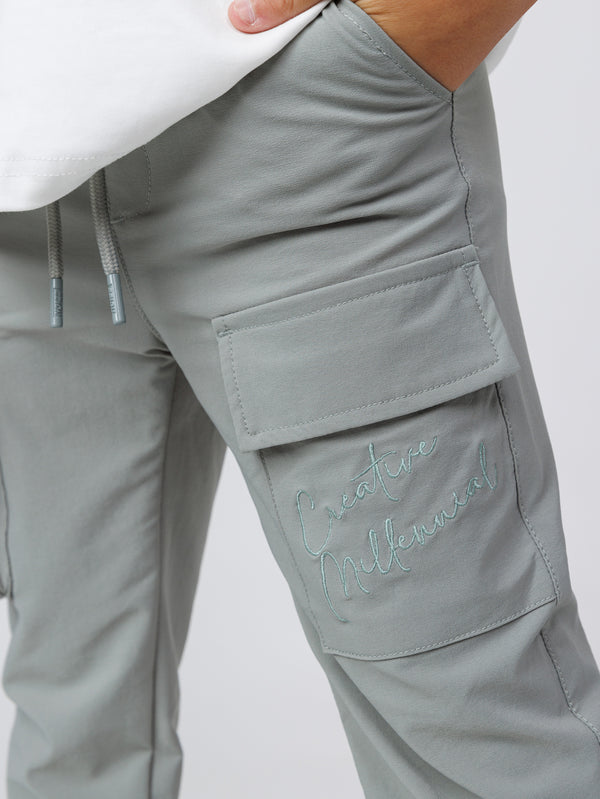 CARGO WOVEN PANTS Green / 14