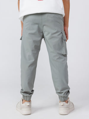 CARGO WOVEN PANTS Green / 14