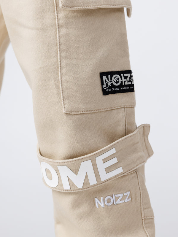CARGO WOVEN PANTS Beige / 14