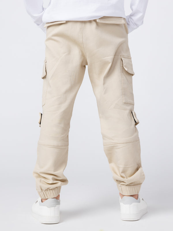 CARGO WOVEN PANTS Beige / 14
