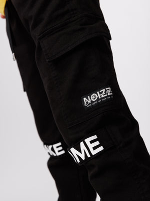 CARGO WOVEN PANTS Black / 14