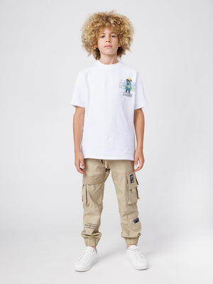 CARGO WOVEN PANTS Beige / 14