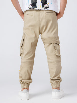 CARGO WOVEN PANTS Beige / 14