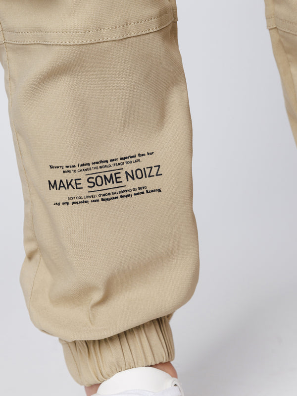CARGO WOVEN PANTS Beige / 14