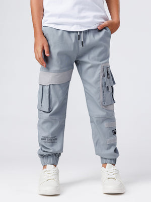 CARGO WOVEN PANTS Gray / 14