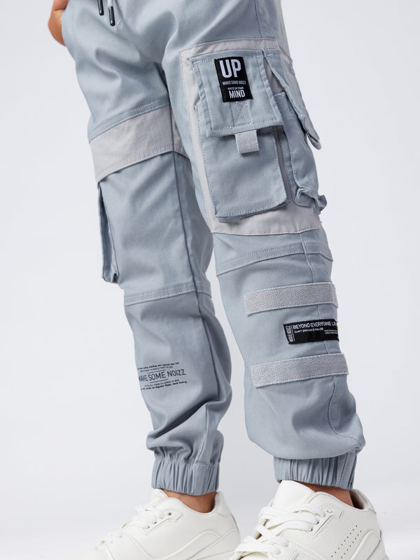 CARGO WOVEN PANTS Gray / 14