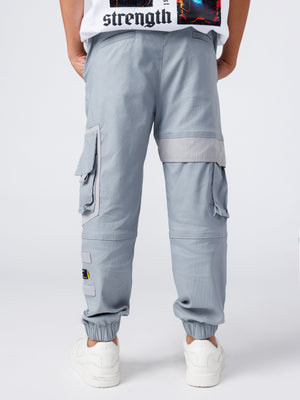 CARGO WOVEN PANTS Gray / 14