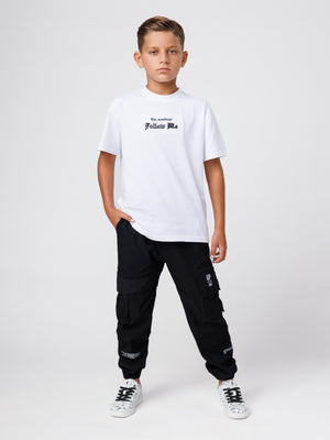 CARGO WOVEN PANTS Black / 14