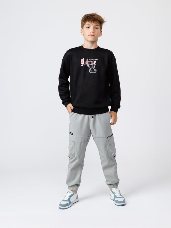 CARGO WOVEN PANTS Gray / 14
