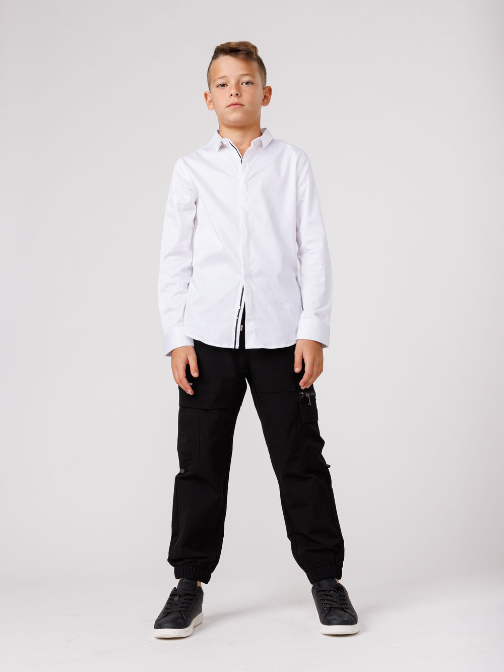 CARGO WOVEN PANTS Gray / 14