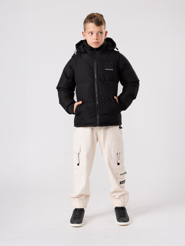 CARGO WOVEN PANTS Beige / 14