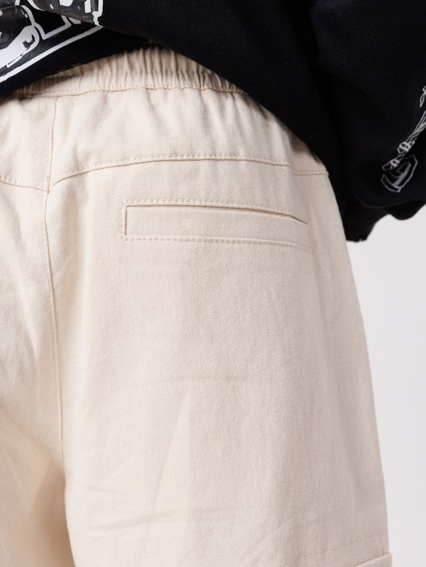 CARGO WOVEN PANTS Beige / 14