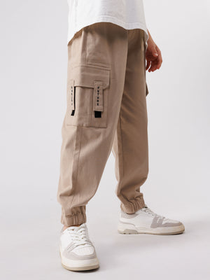 CARGO WOVEN PANTS Khaki / 14