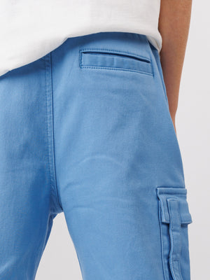 CARGO WOVEN PANTS Light Blue / 14