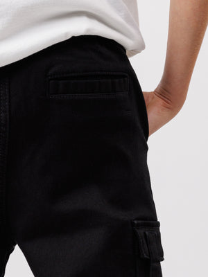 CARGO WOVEN PANTS Black / 14