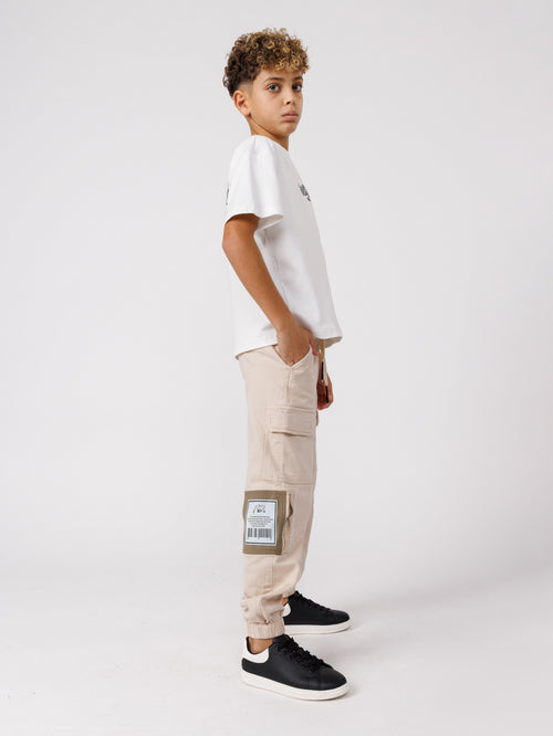 CARGO WOVEN PANTS Beige / 14