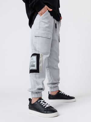 CARGO WOVEN PANTS Gray / 14