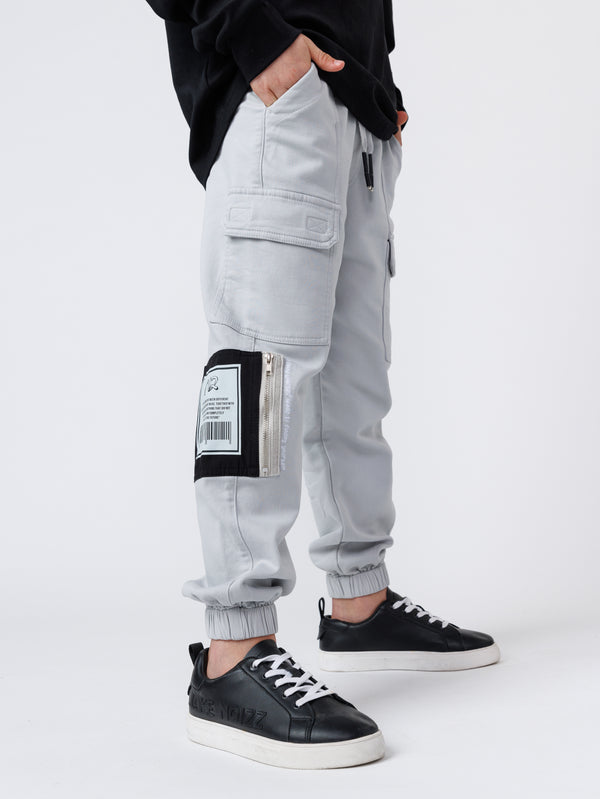 CARGO WOVEN PANTS Gray / 14