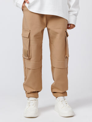 CARGO WOVEN PANTS Beige / 14