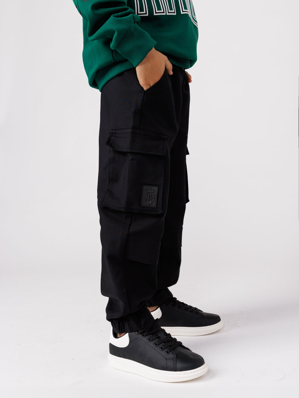 CARGO WOVEN PANTS Beige / 14