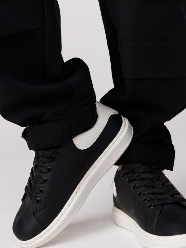 CARGO WOVEN PANTS Black / 14