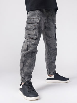 FASHION JEANS Scrubbed Black / 14