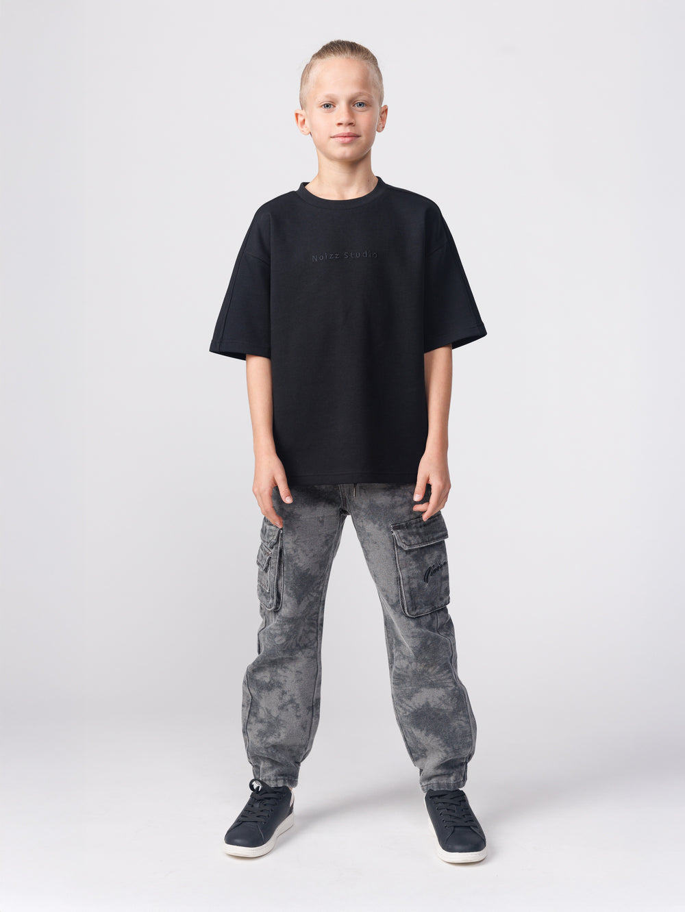 FASHION JEANS Scrubbed Black / 14