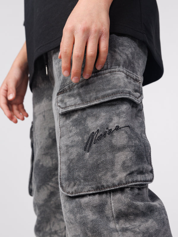 FASHION JEANS Scrubbed Black / 14