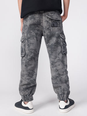 FASHION JEANS Scrubbed Black / 14