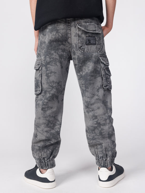 FASHION JEANS Scrubbed Black / 14