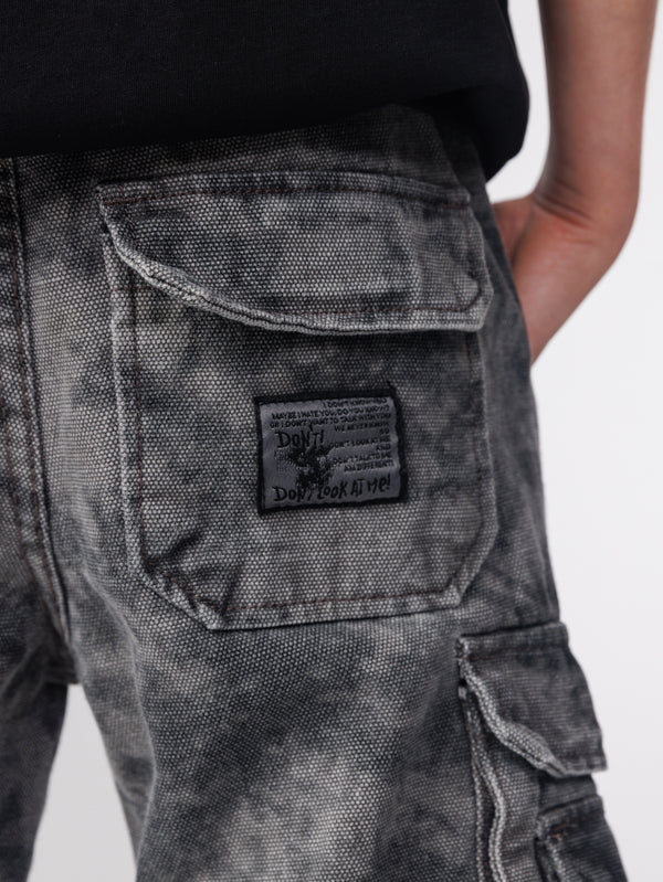 FASHION JEANS Scrubbed Black / 14