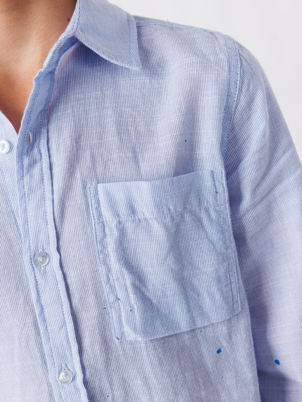 FASHION BUTTONNED SHIRTS Light Blue / 14