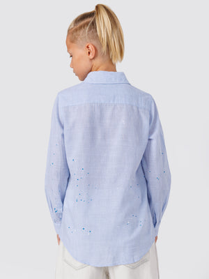 FASHION BUTTONNED SHIRTS Light Blue / 14