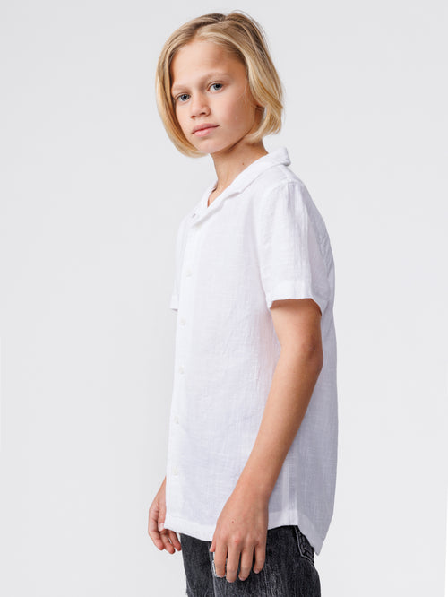 SHORT BUTTONNED SHIRTS White / 14