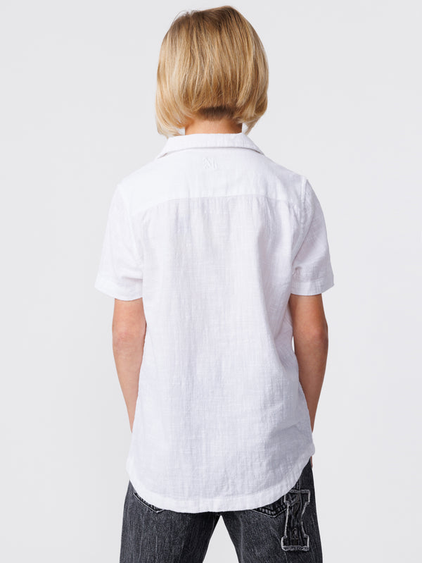 SHORT BUTTONNED SHIRTS White / 14
