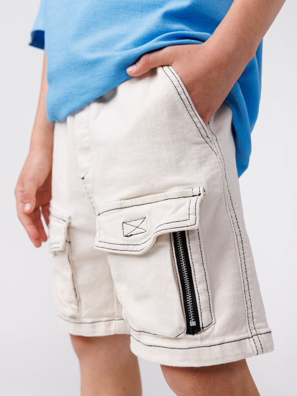 JOGG JEANS BERMUDA Cream / 14