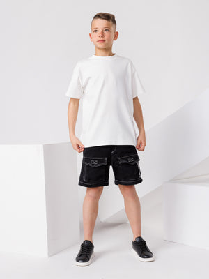 JOGG JEANS BERMUDA Black / 14