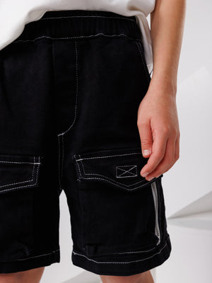 JOGG JEANS BERMUDA Black / 14