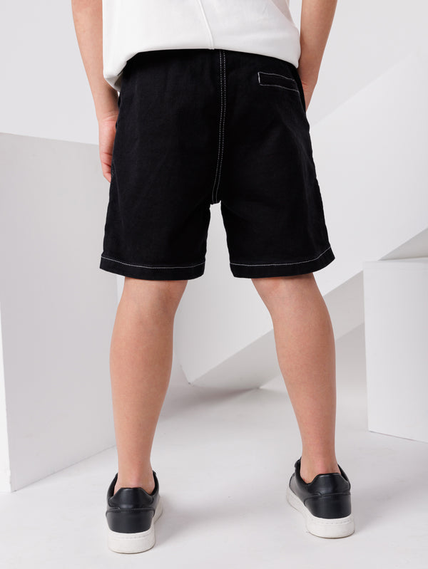 JOGG JEANS BERMUDA Black / 14