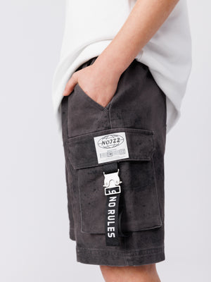 WOVEN BERMUDA Scrubbed Black / 14