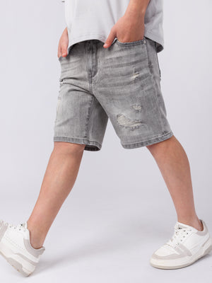 JEANS BERMUDA Light Gray / 14