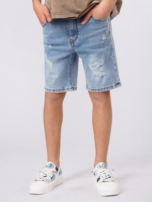 JEANS BERMUDA Light Blue / 14