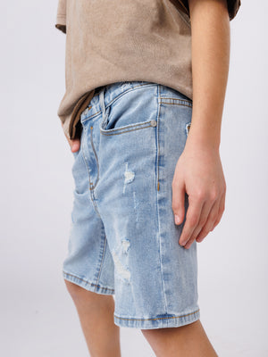 JEANS BERMUDA Light Blue / 14