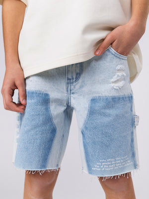 JEANS BERMUDA Light Blue / 14