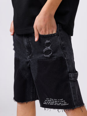 JEANS BERMUDA Black / 14