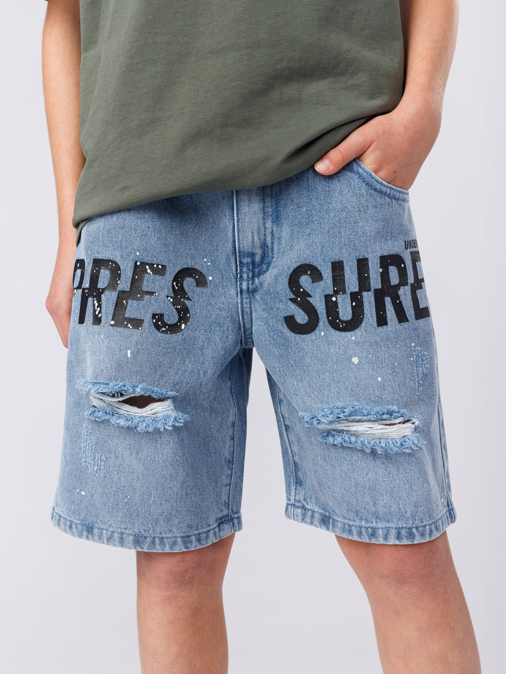 JEANS BERMUDA Light Blue / 14