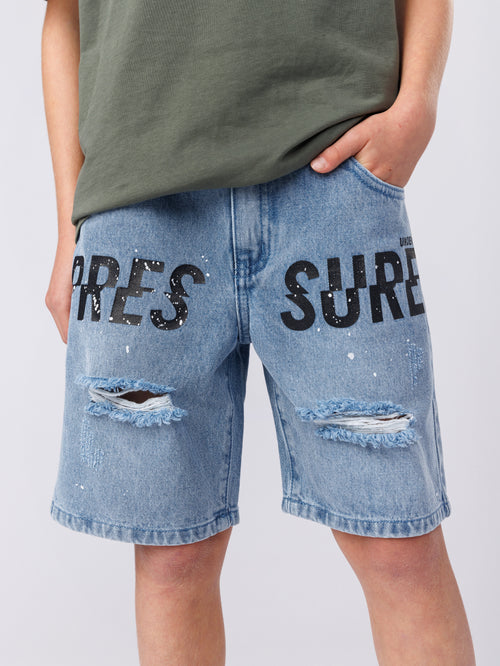 JEANS BERMUDA Light Blue / 14
